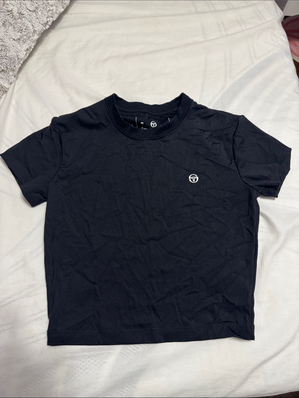 Sergio Tacchini Black Short Sleeve Crewneck Tee